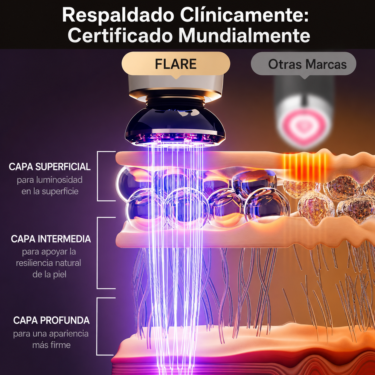 Dispositivo facial de microcorriente + Gel conductor GRATIS