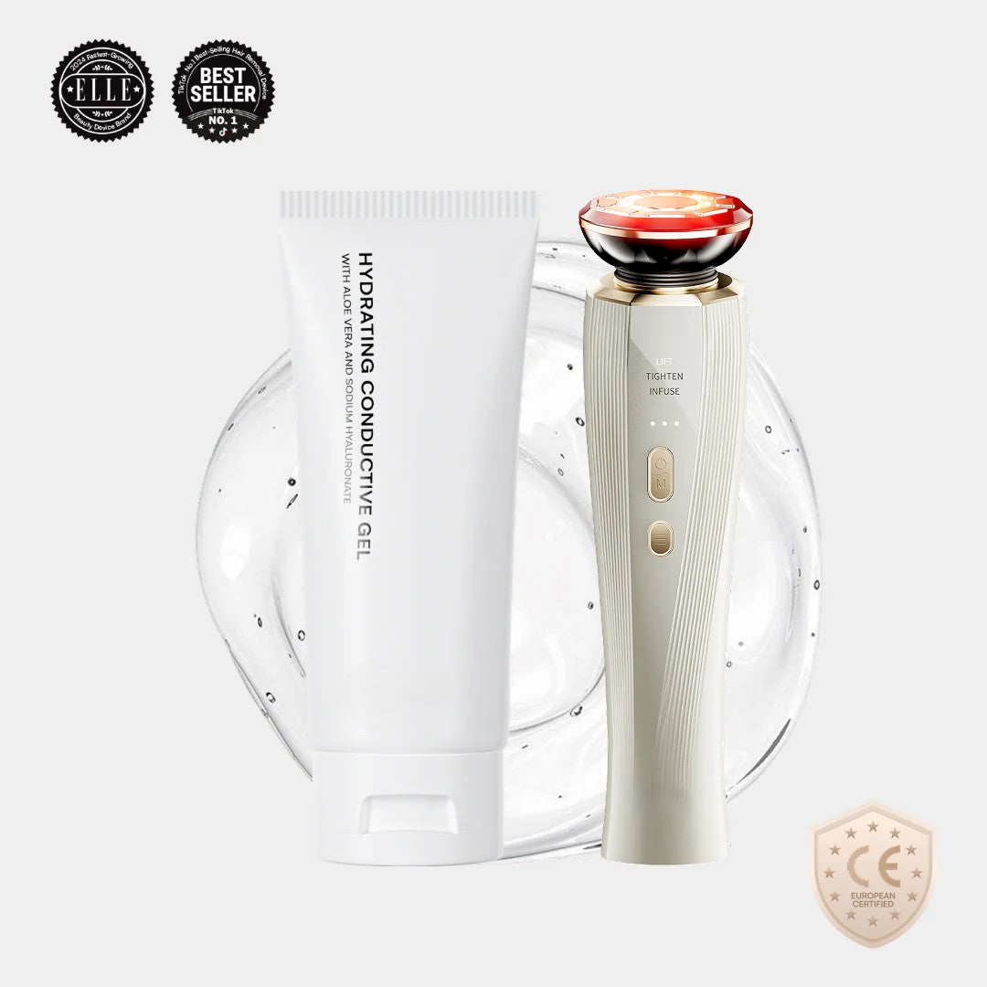 Dispositivo facial de microcorriente + Gel conductor GRATIS
